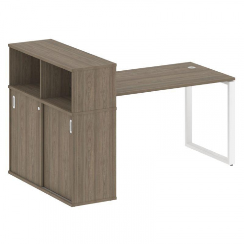 Стол письменный с шкафом-купе на О-обр. м/к Metal System БО.РС-СШК-3.3 фото 9