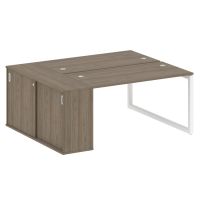 Бенч-система с шкафом-купе на О-обр. м/к Metal System Quattro 50БО.РС-СШК-1.3