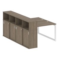 Бенч-система с шкафом-купе на О-обр. м/к Metal System Quattro 50БО.РС-СШК-4.2